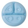 03 prato infantil buba em silicone com divisorias e ventosas 6m azul