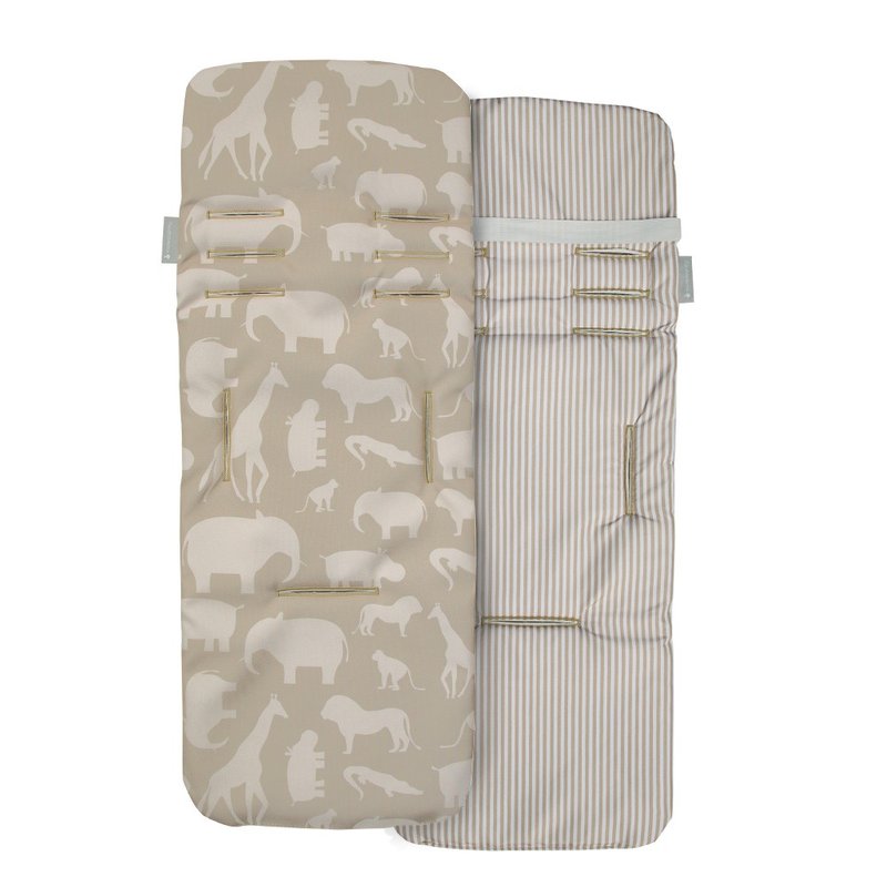 01 capa protetora de carrinho de bebe masterbag baby safari caqui