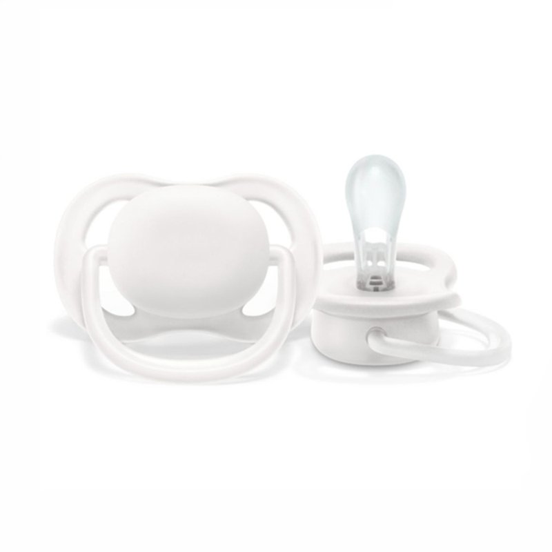 02 chupeta philips avent ultra air 0 6m embalagem unitaria happy branco