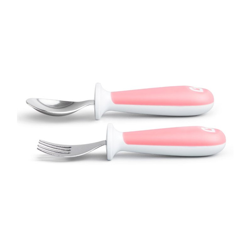 04 kit talher infantil munchkin raise colher e garfo 12m azul