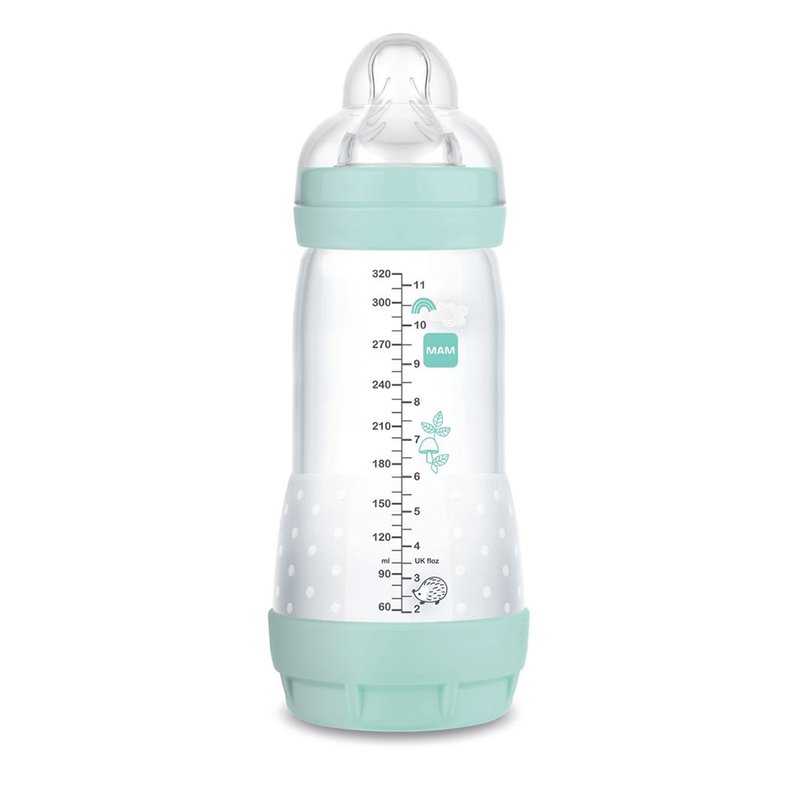 04 mamadeira mam easy start anticolica 320ml 4m rosa coruja