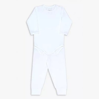 04 conjunto de body para bebe dedeka em thermo dry branco