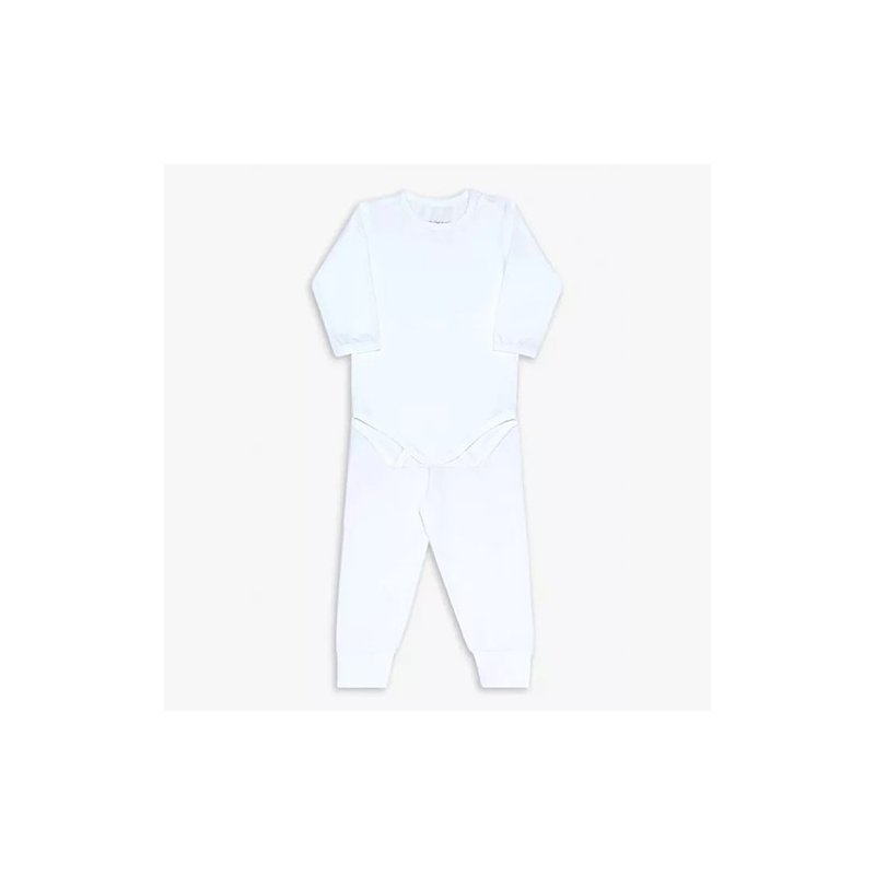 04 conjunto de body para bebe dedeka em thermo dry branco