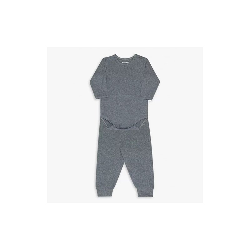 Conjunto de Body para Bebê Dedeka em Thermo Dry Cinza Mescla