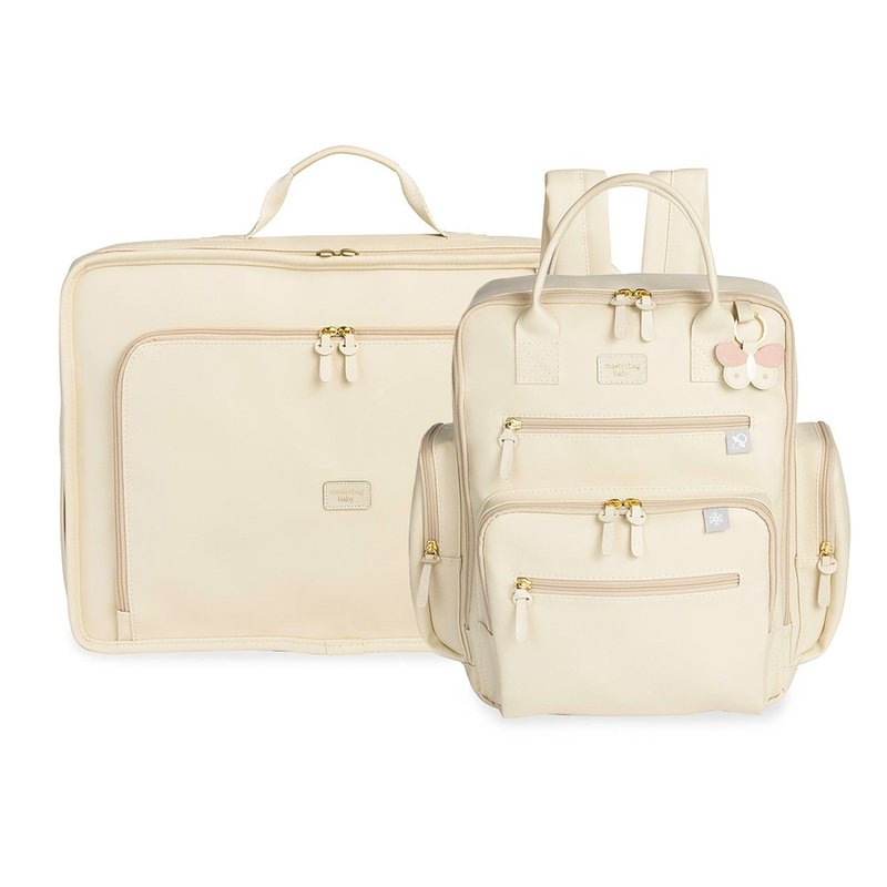 01 kit mala maternidade vintage mochila maternidade urban masterbag baby borboletas