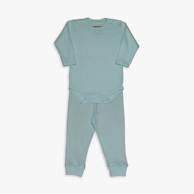 Conjunto de Body para Bebê Dedeka Canelado Verde