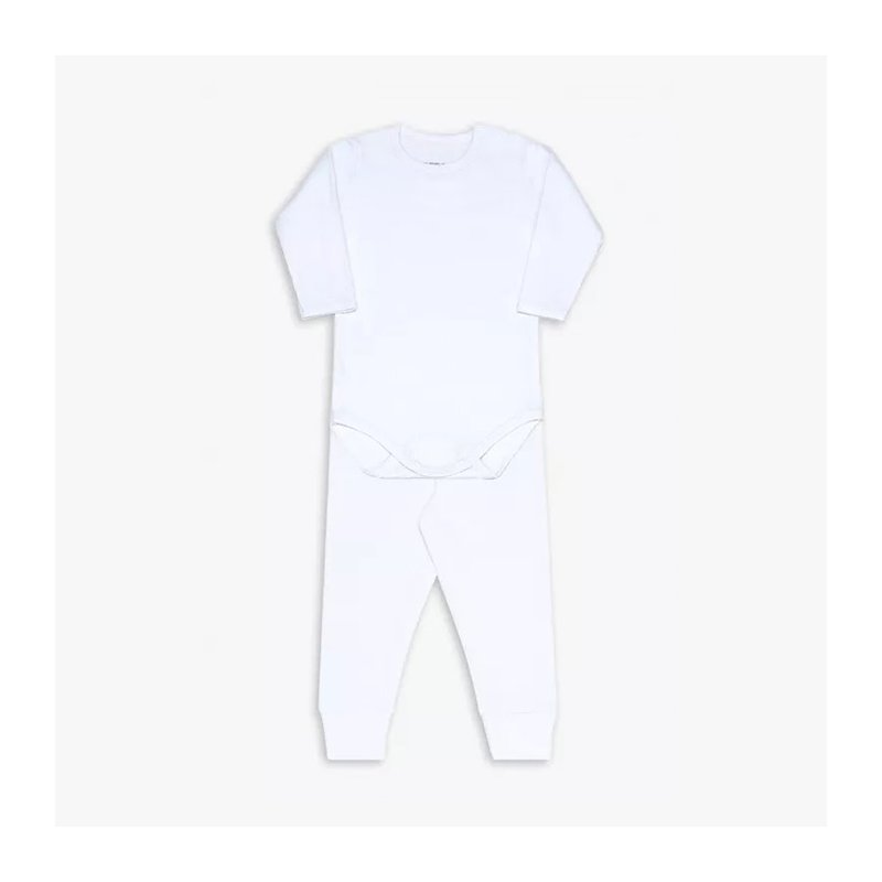 Conjunto de Body para Bebê Dedeka Canelado Branco