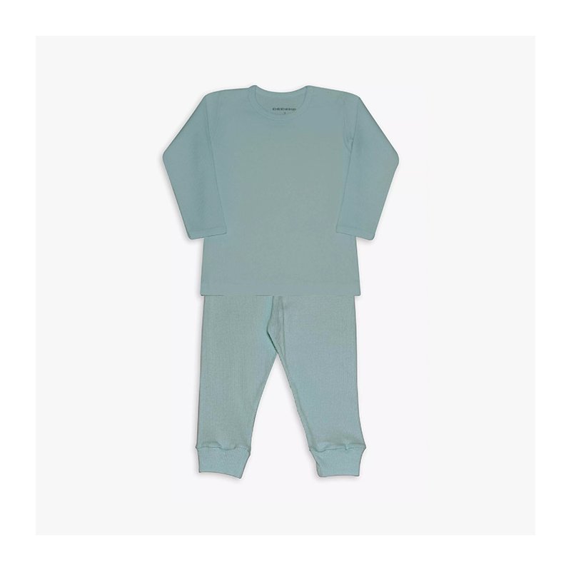 Conjunto de Camiseta para Bebê Dedeka Canelado Verde