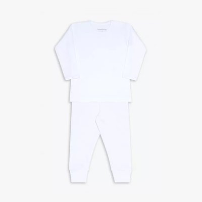 Conjunto de Camiseta para Bebê Dedeka Canelado Branco