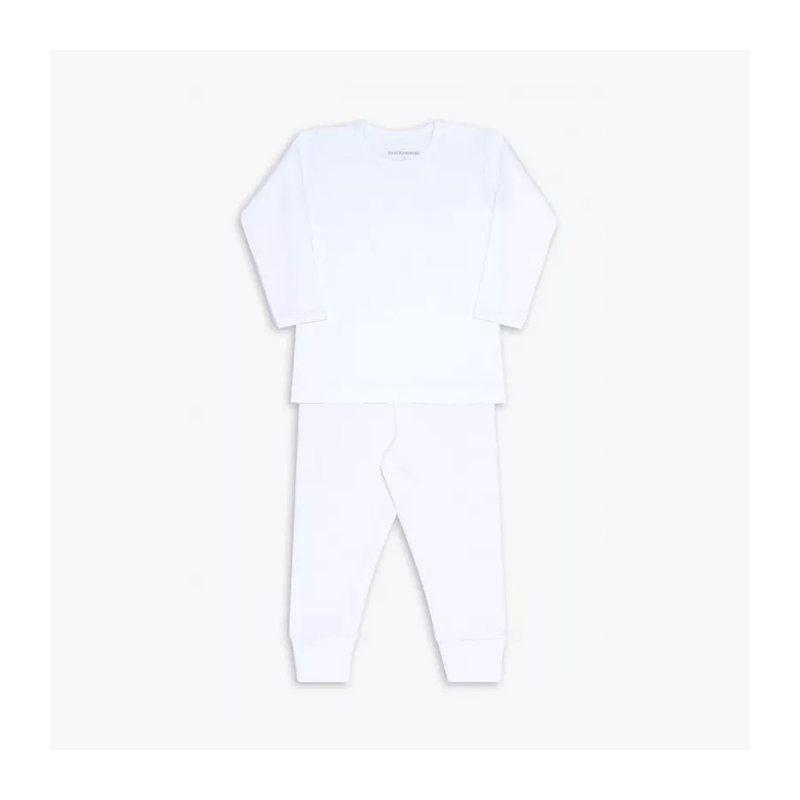 Conjunto de Camiseta para Bebê Dedeka Canelado Branco