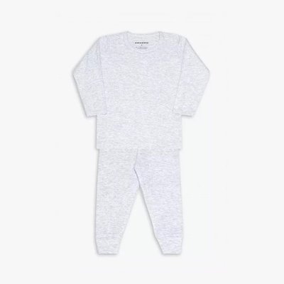 Conjunto de Camiseta para Bebê Dedeka Canelado Cinza