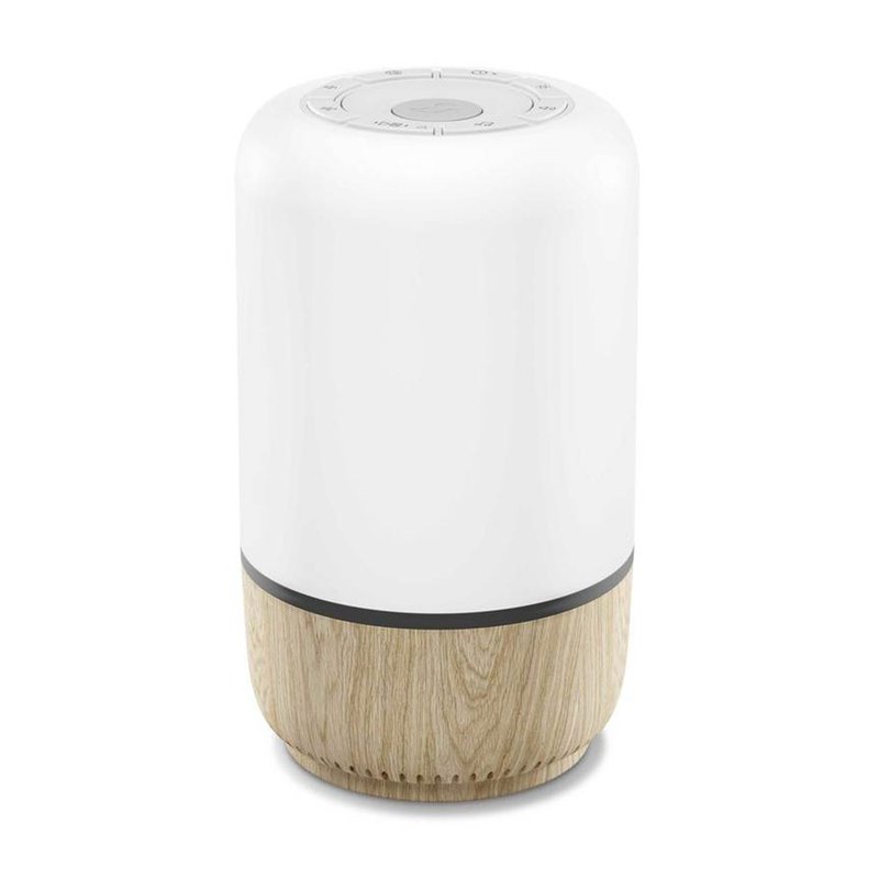 02 luminaria maxi cosi soothe luz e som linha conectada com ruido branco unico
