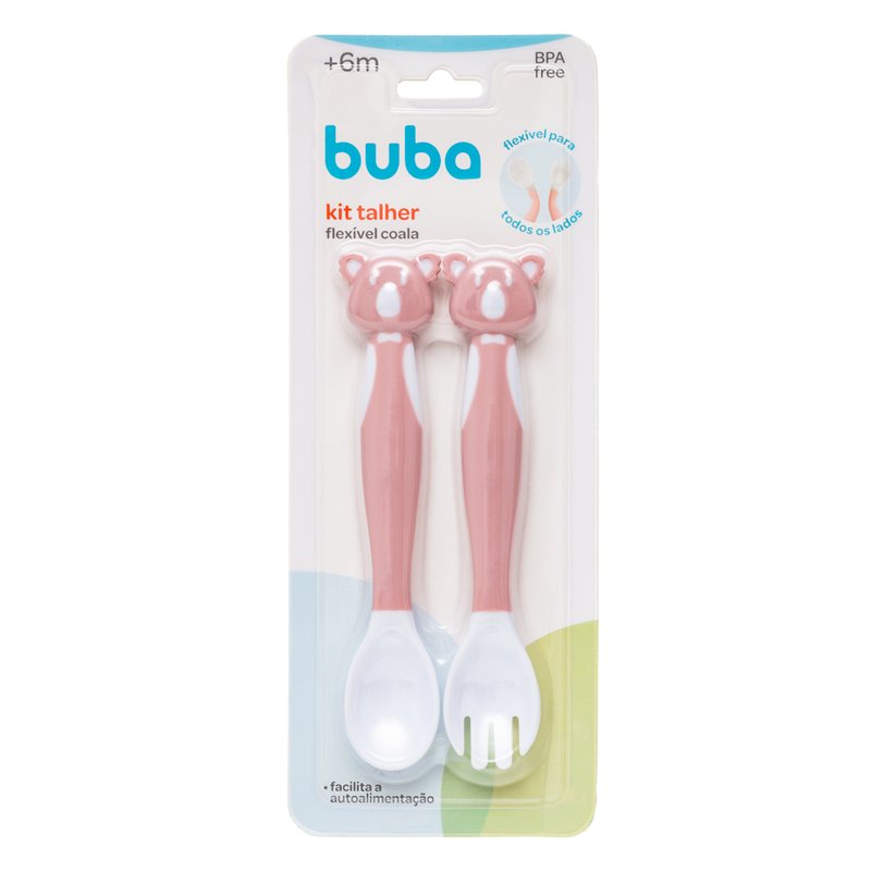 06 kit talheres buba flexiveis coala 6m azul