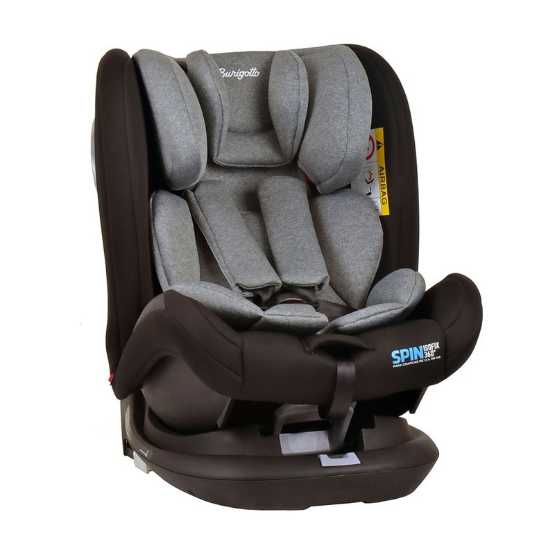 08 cadeira para auto burigotto spin 360 de 0 a 36kg com isofix black