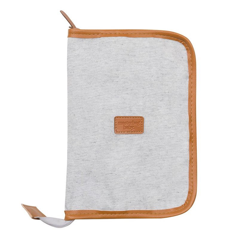 01 porta carteira de vacinacao de bebe masterbag baby alasca cinza