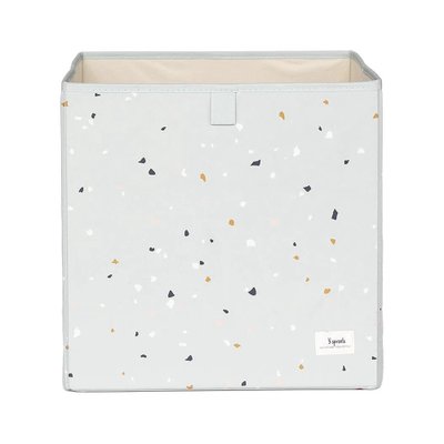 06 cesto organizador 3 sprouts quadrado reciclado terrazzo granilite cinza