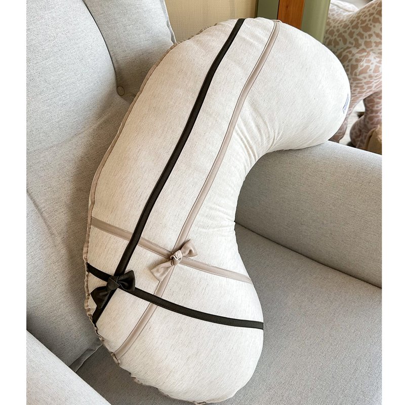 Almofada de Amamentar Kit Berço Chambray e Percal 400 fios Bege