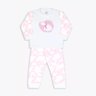 01 pijama de soft dedeka em conjunto tamanho 2 urso da neve rosa
