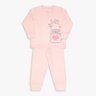 06 pijama infantil dedeka melange conjunto de camiseta rosa perola 1