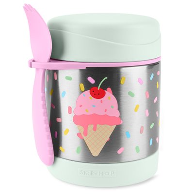 01 pote termico com talher skip hop spark style 325ml sorvete