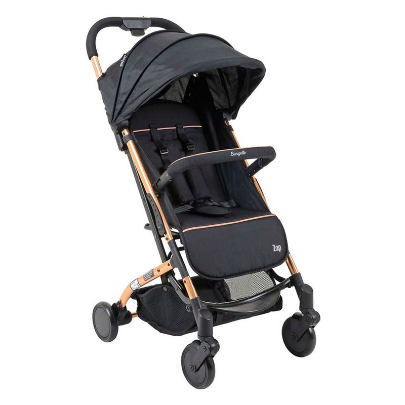 01 carrinho de bebe burigotto zap de 0 a 15kg metal cobre