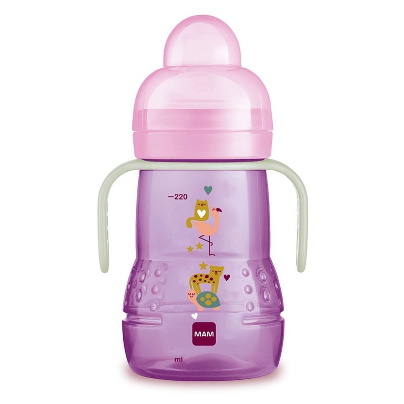 02 copo mam trainer night 220ml 4m azul
