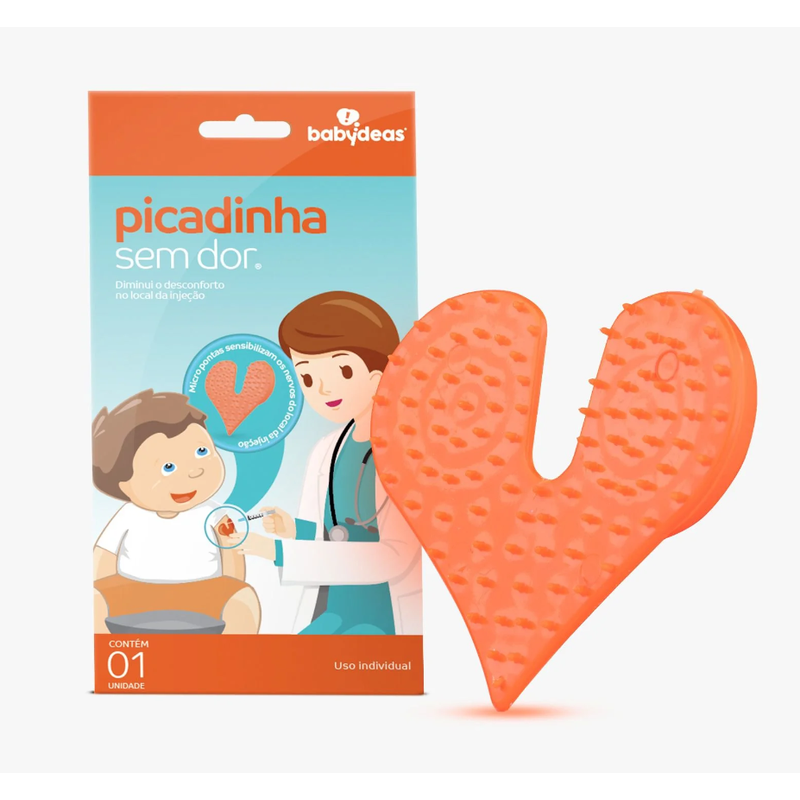 01 almofada para alivio da dor da injecao babydeas picadinha sem dor unico