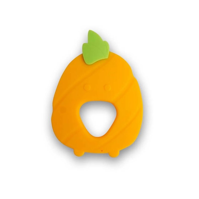 01 mordedor multikids em silicone funny fruit 4m abacaxi