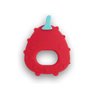10 mordedor multikids em silicone funny fruit 4m abacaxi