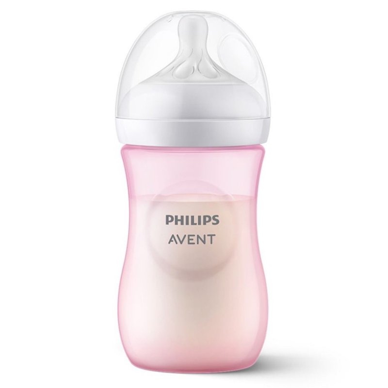Mamadeira Philips Avent Pétala 3.0 Antivazamento 260ml (0M+) Rosa