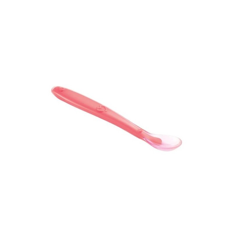 01 colher de silicone multikids funny meal 6m rosa
