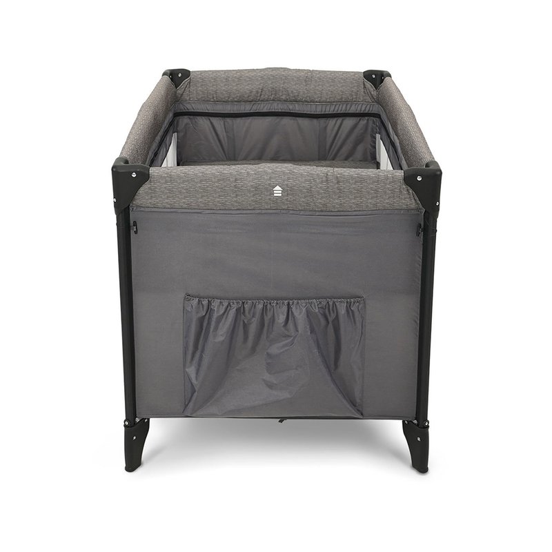 Bolso Berço Desmontável Hello Infanti Cinza Risca