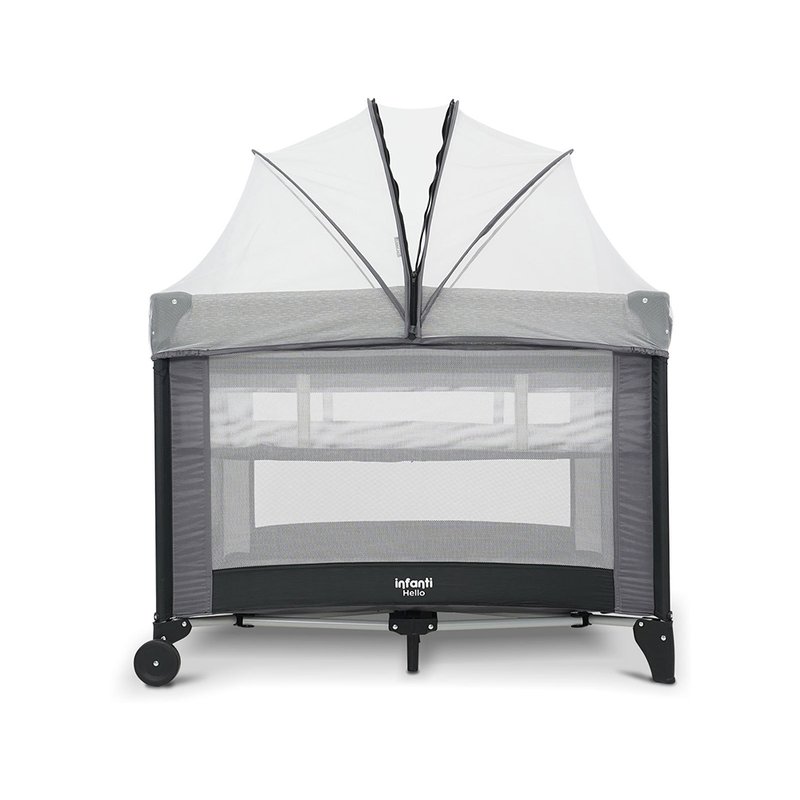 Mosquiteiro Expandido Berço Desmontáel Infanti Hello Cinza Risca