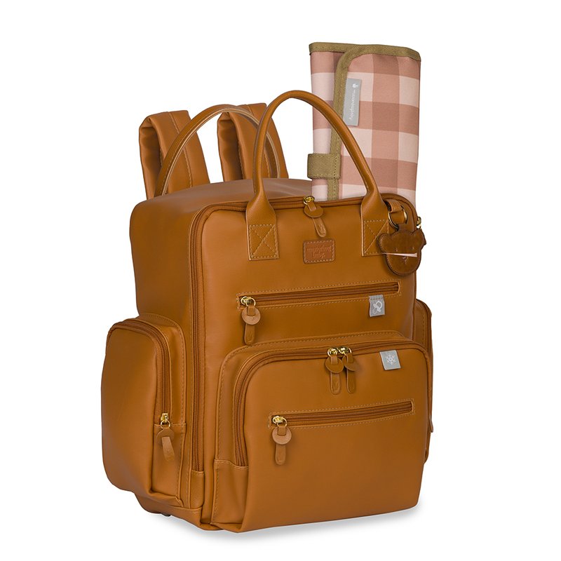 Lateral Mochila Urban Masterbag Baby Teddy Caramelo