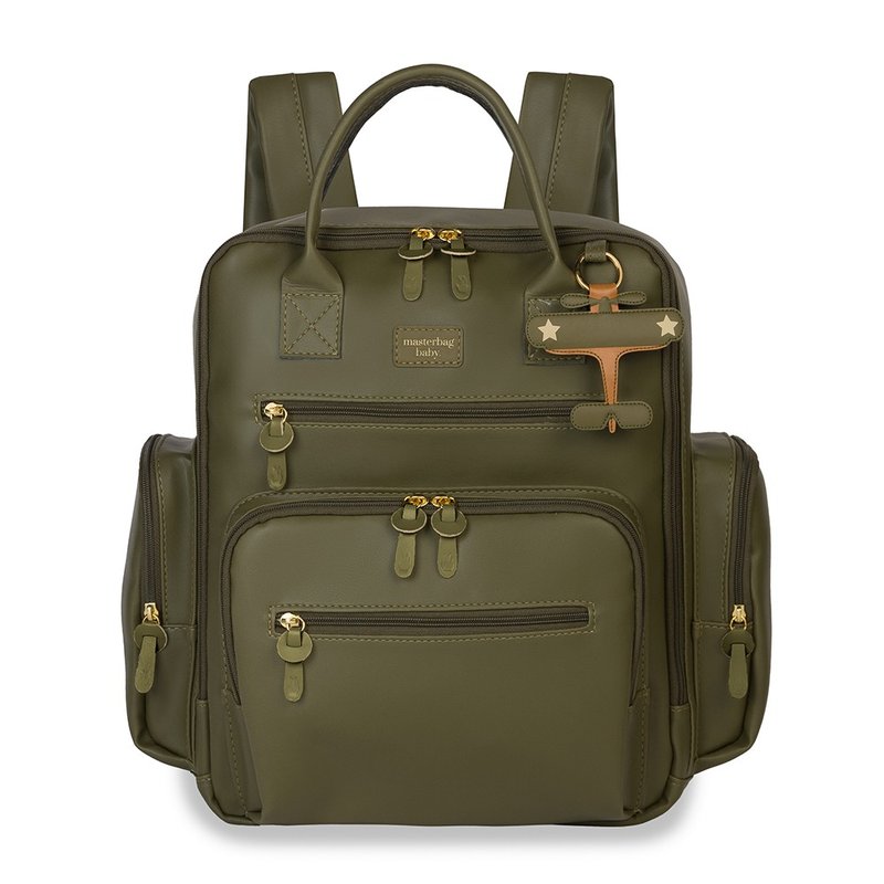 Mochila Maternidade Masterbag Baby Urban Avião Oliva