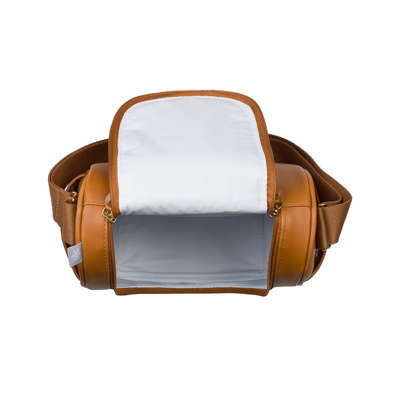 Frasqueira Térmica Masterbag Baby Emy Teddy Caramelo Aberta