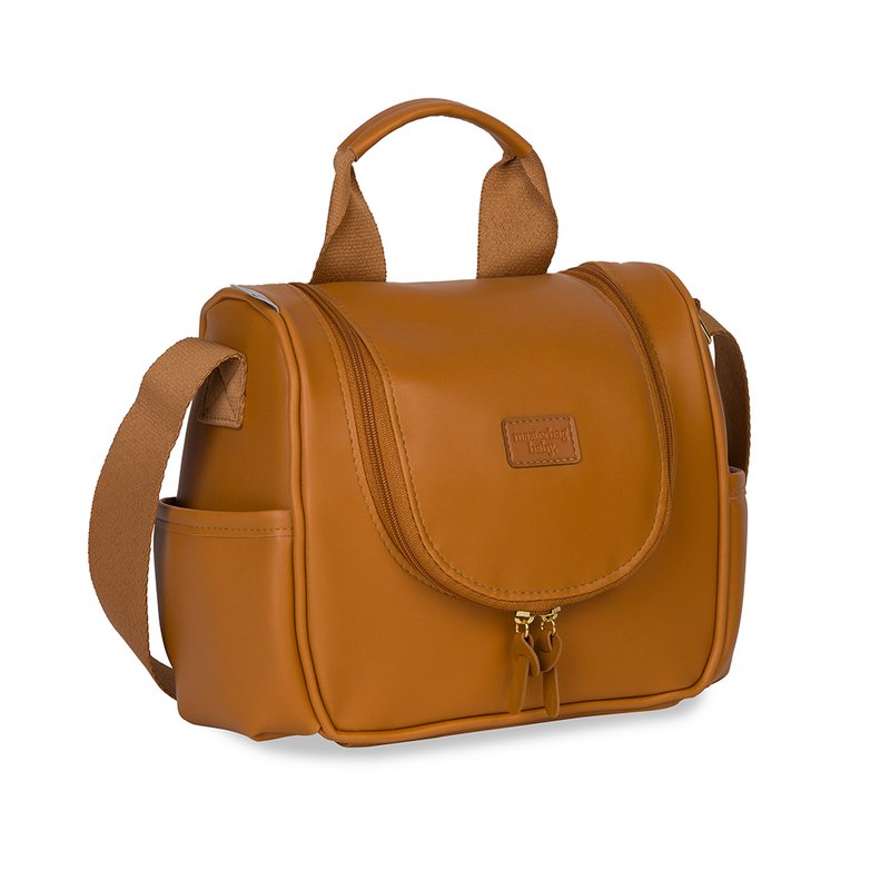 Lateral Frasqueira Térmica Masterbag Baby Emy Teddy Caramelo