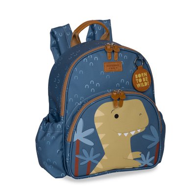 Mochila Infantil Masterbag Kids Dinossauro Azul Mochila Infantil Masterbag Kids Dinossauro Azul