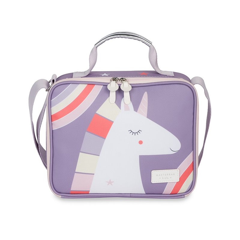 Lancheira Térmica Infantil Masterbag Kids Unicórnio Roxo