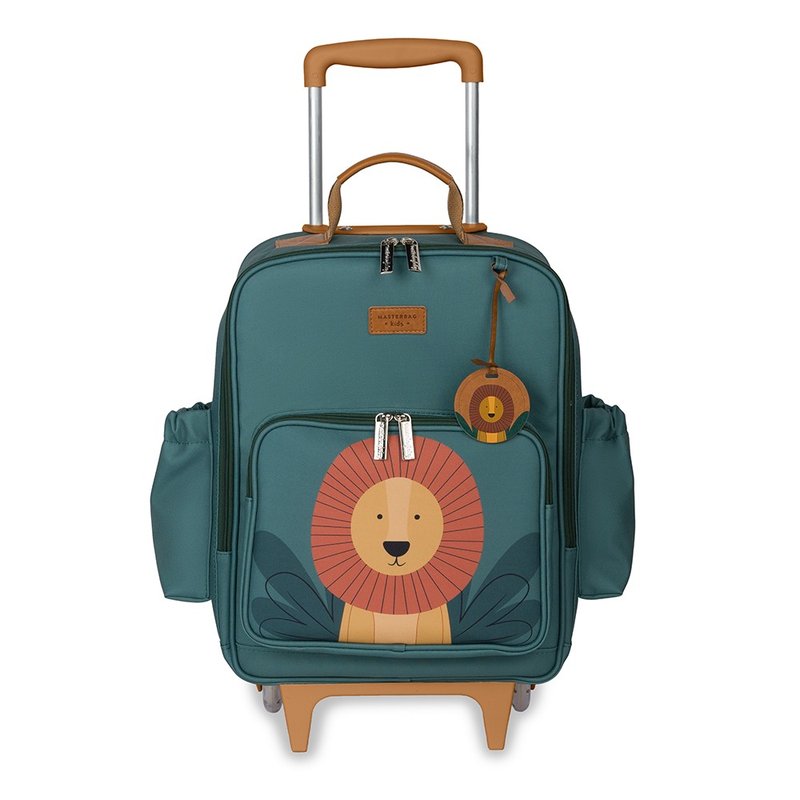 Mochila Infantil Masterbag Kids com Rodinhas Leão Safari