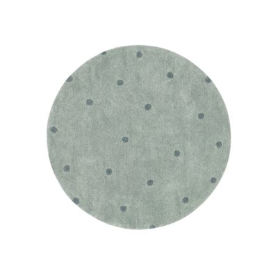 Tapete Lorena Canals Round Dot 140cm Salvia Azul