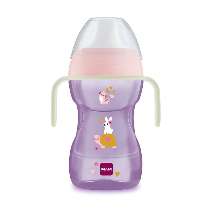 Copo MAM Fun to Drink Night 270ml (8M+) Rosa
