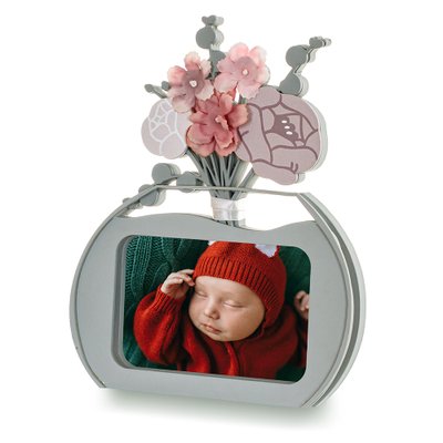 Porta-Retrato Coração de Mãe Ursinhas Clássicas Vaso