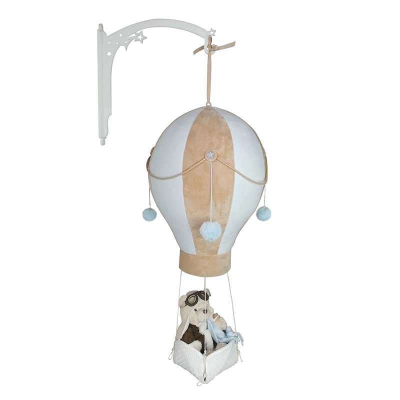 Balão Decorativo de Pelúcia Silvia Polito Urso Aviador