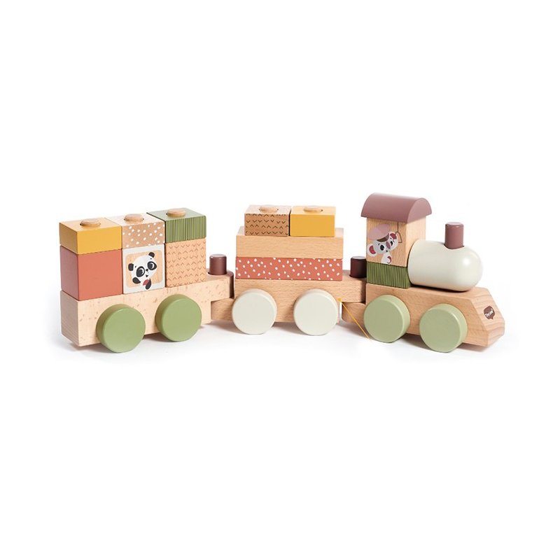 Brinquedo Tiny Love Torre de Carros de Madeira Boho Chic (18M+)