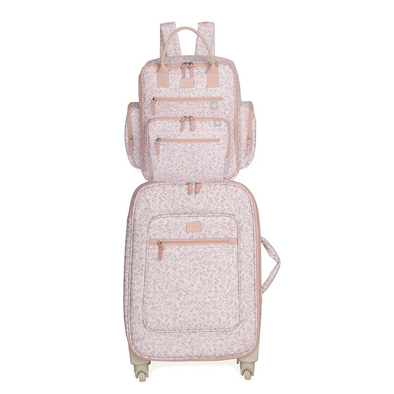 Kit Mala Maternidade com rodinhas + Mochila Maternidade Urban Masterbag Baby Liberty Rosa