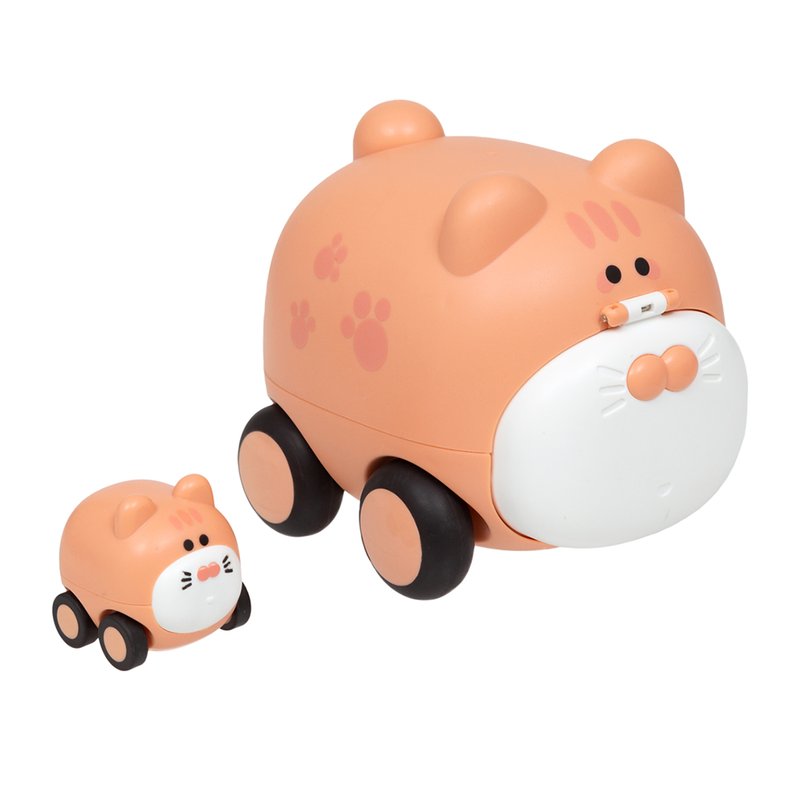 Brinquedo Buba Carrinho Animal com Filhote (12M+) Mini Rosa