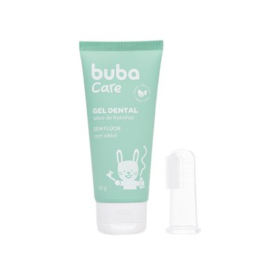 Gel Dental Buba Care Sem Flúor com Escova Massageadora 50g