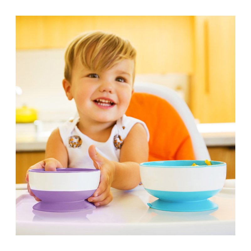 Kit Tigelas Infantis Munchkin Stay Put com Ventosas 3 Unidades (6M+) Bebê