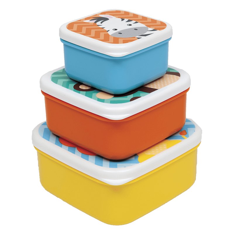 Tamanhos Kit 3 Potinhos Buba Animal Fun Leão